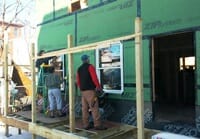 North Worked long hours side by side with volunteer crews.