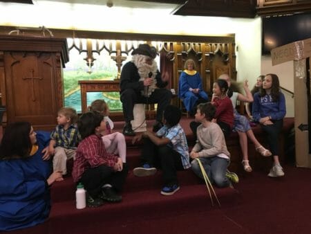 Scott Macauley presents at First Baptist Church, Melrose, Mass.