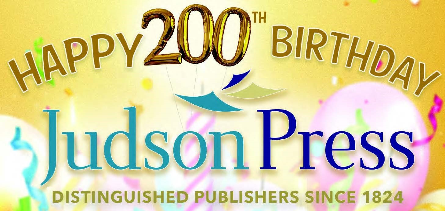 Judson Press Anniversary Ad for S4G2024 Program Book_Top Only Party graphic celebrating the 200th anniversary of Judson Press, an ABHMS publishing ministry.