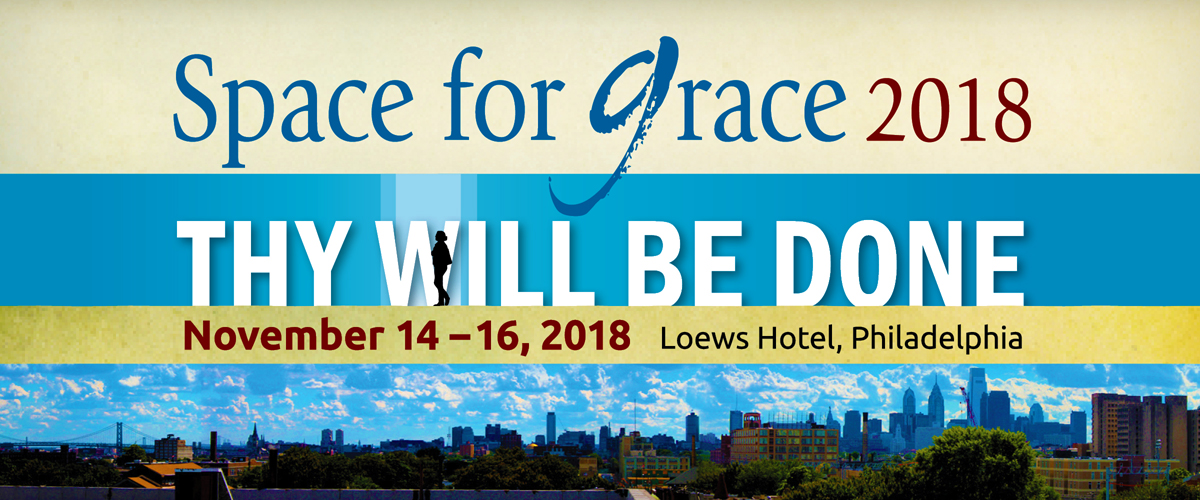 Graphic of Space for Grace 2018 logotype.